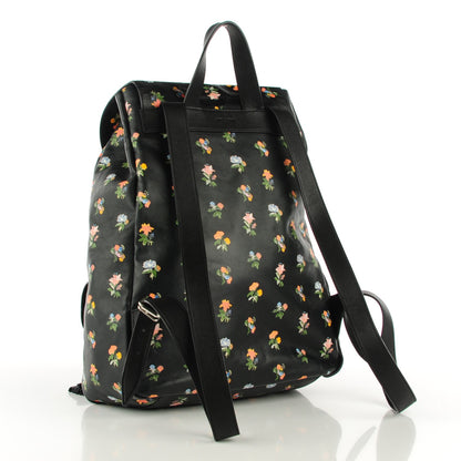 Saint Laurent Calfskin Prairie Flower Printed Festival Backpack Multicolor 3 of 9