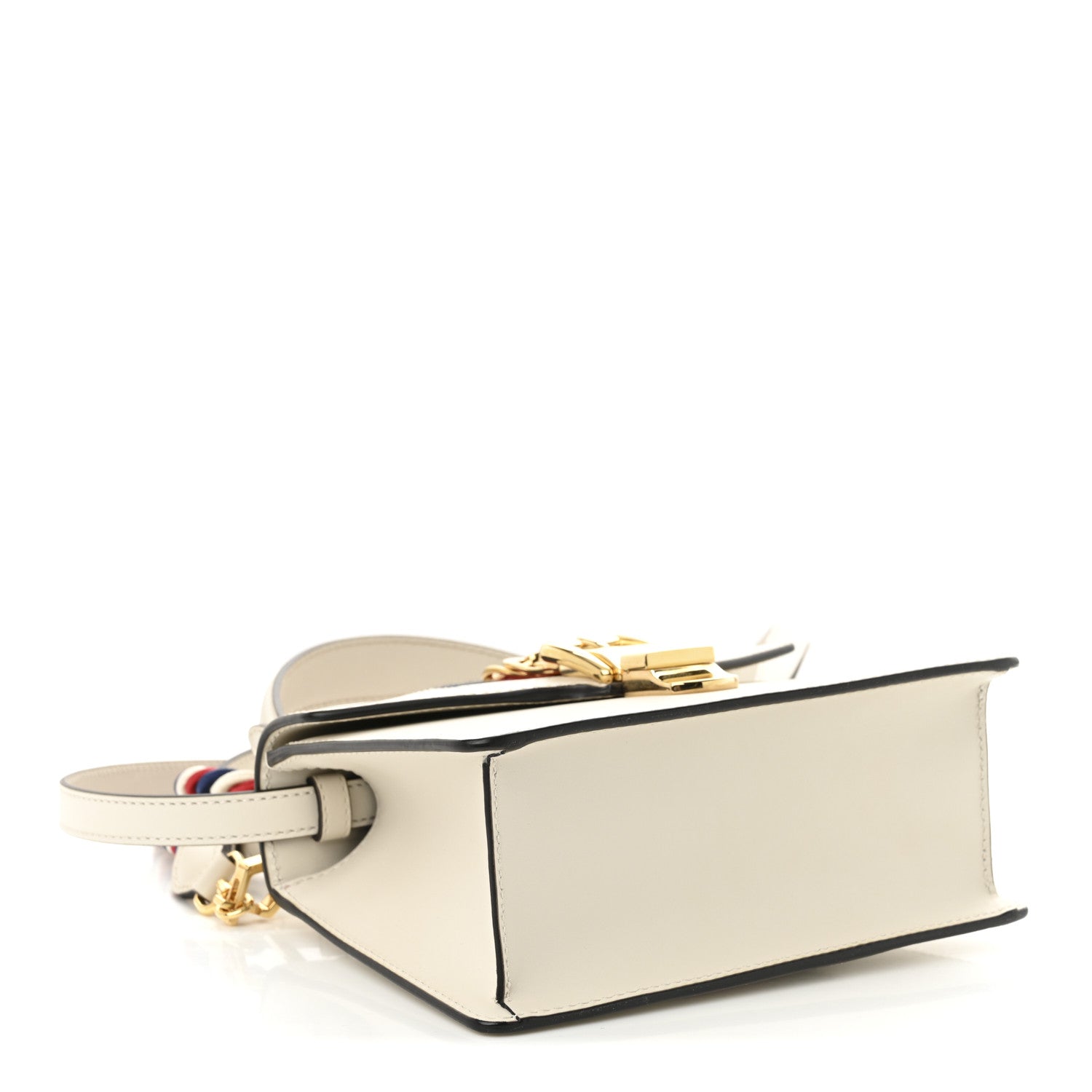 Gucci Calfskin Mini Sylvie Top Handle Bag White 4 of 10