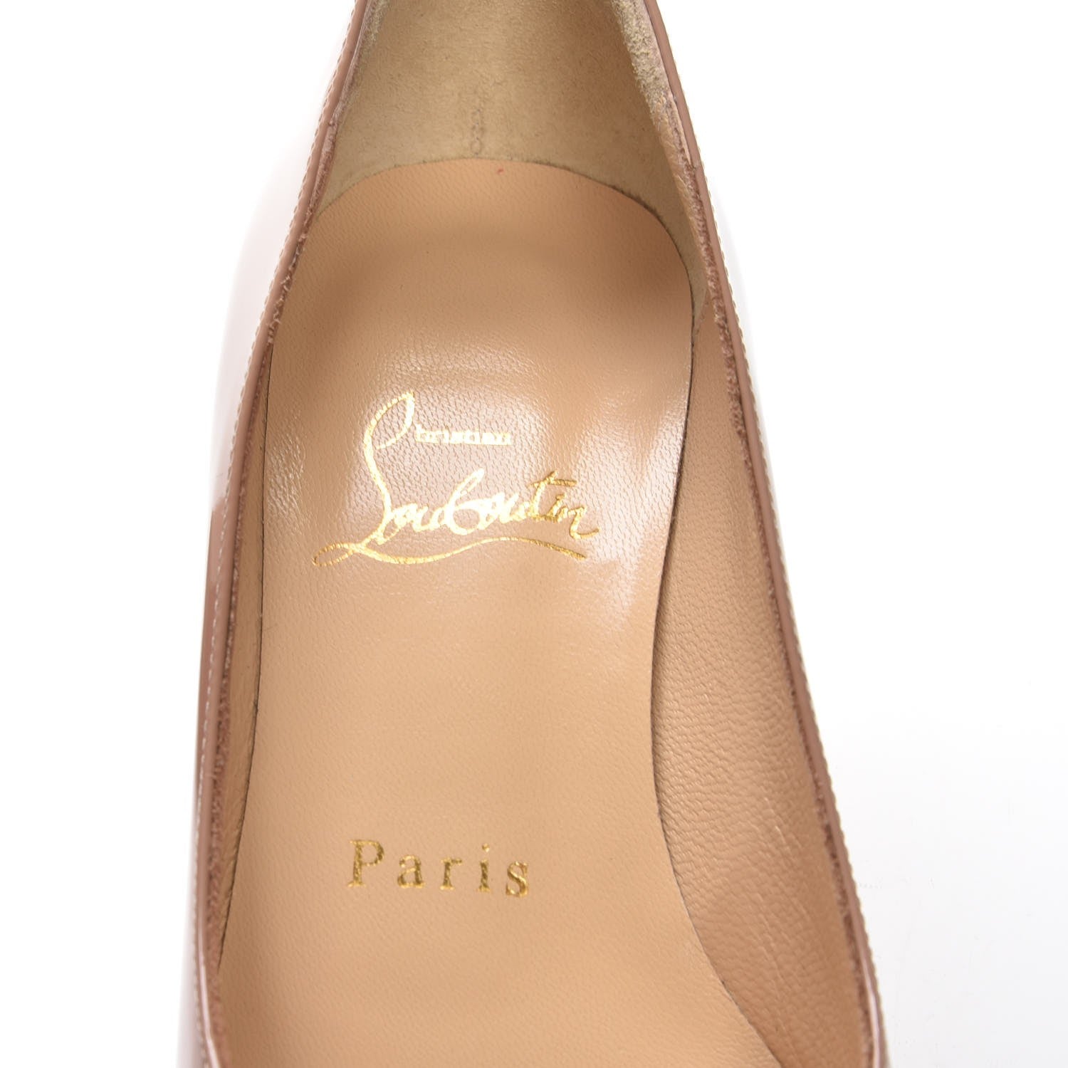 Christian Louboutin Patent Pyramidam 45 Pumps 35 Nude 7 of 7