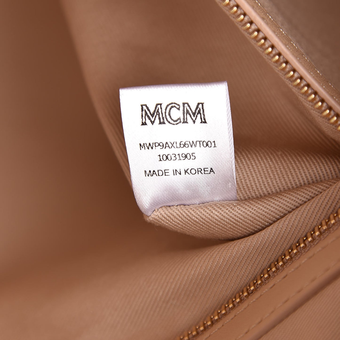 Visetos Striped Medium Anya Shopper Tote White Beige