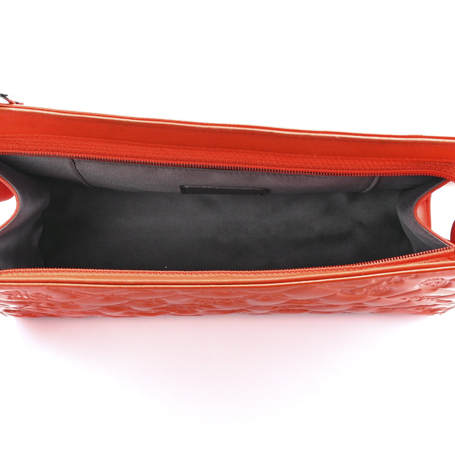 Chanel Patent Calfskin Lucky Symbols Pochette Coral 4 of 10