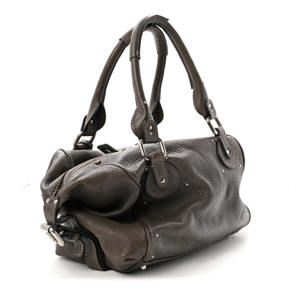 Chloe Calfskin Medium Paddington Satchel Gris Vert 3 of 9