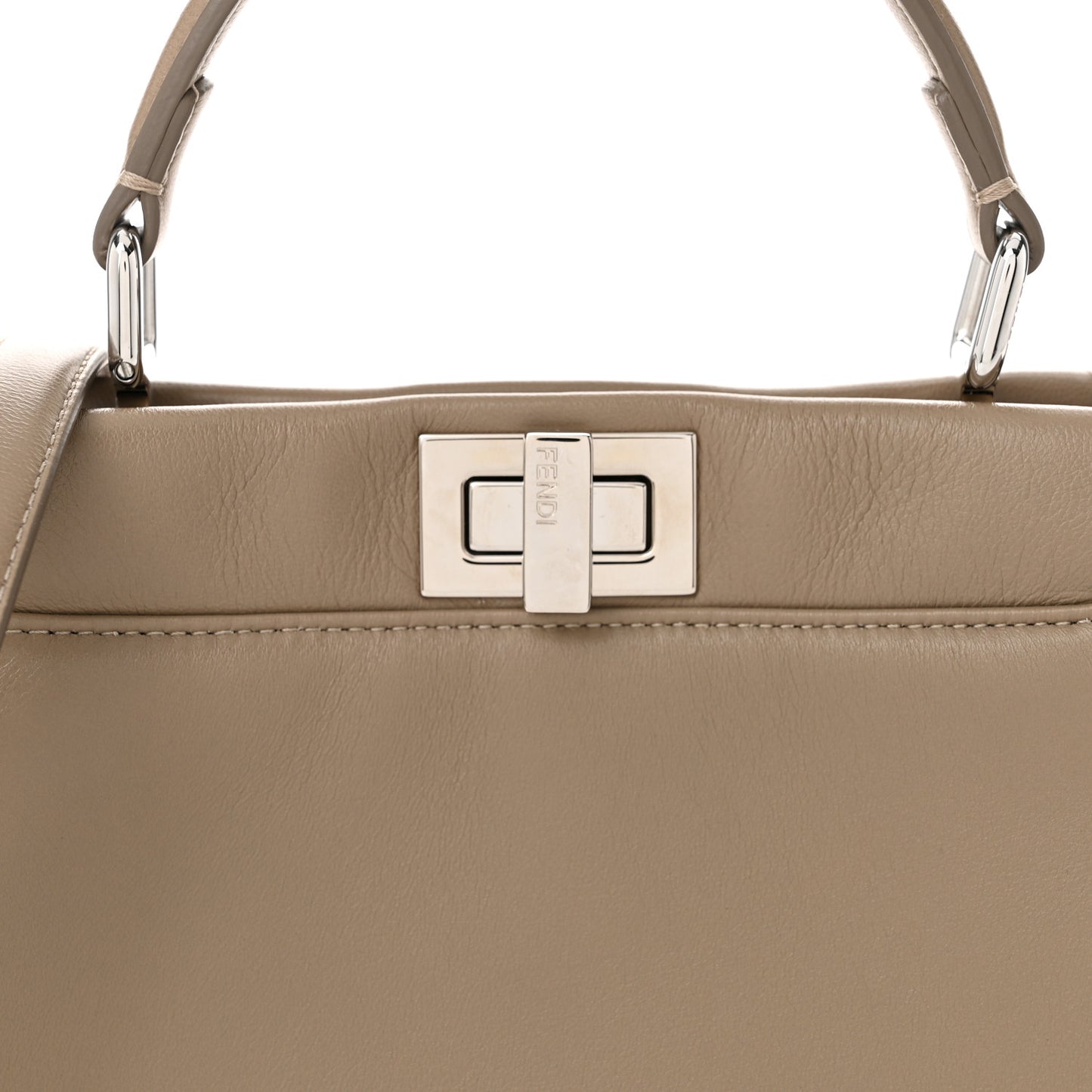 Nappa Mini Peekaboo Iconic Satchel Tortora
