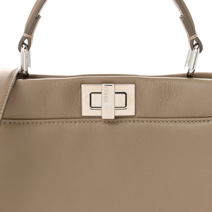 Fendi Nappa Mini Peekaboo Iconic Satchel Tortora 9 of 11