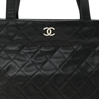 Chanel Caviar Quilted CC Shoulder Bag Black 8 of 15