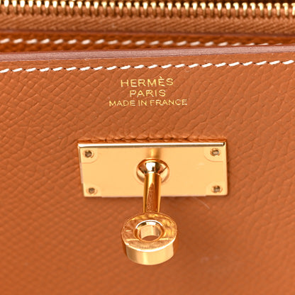 Hermes Epsom Kelly Wallet To Go Gold 5 of 7