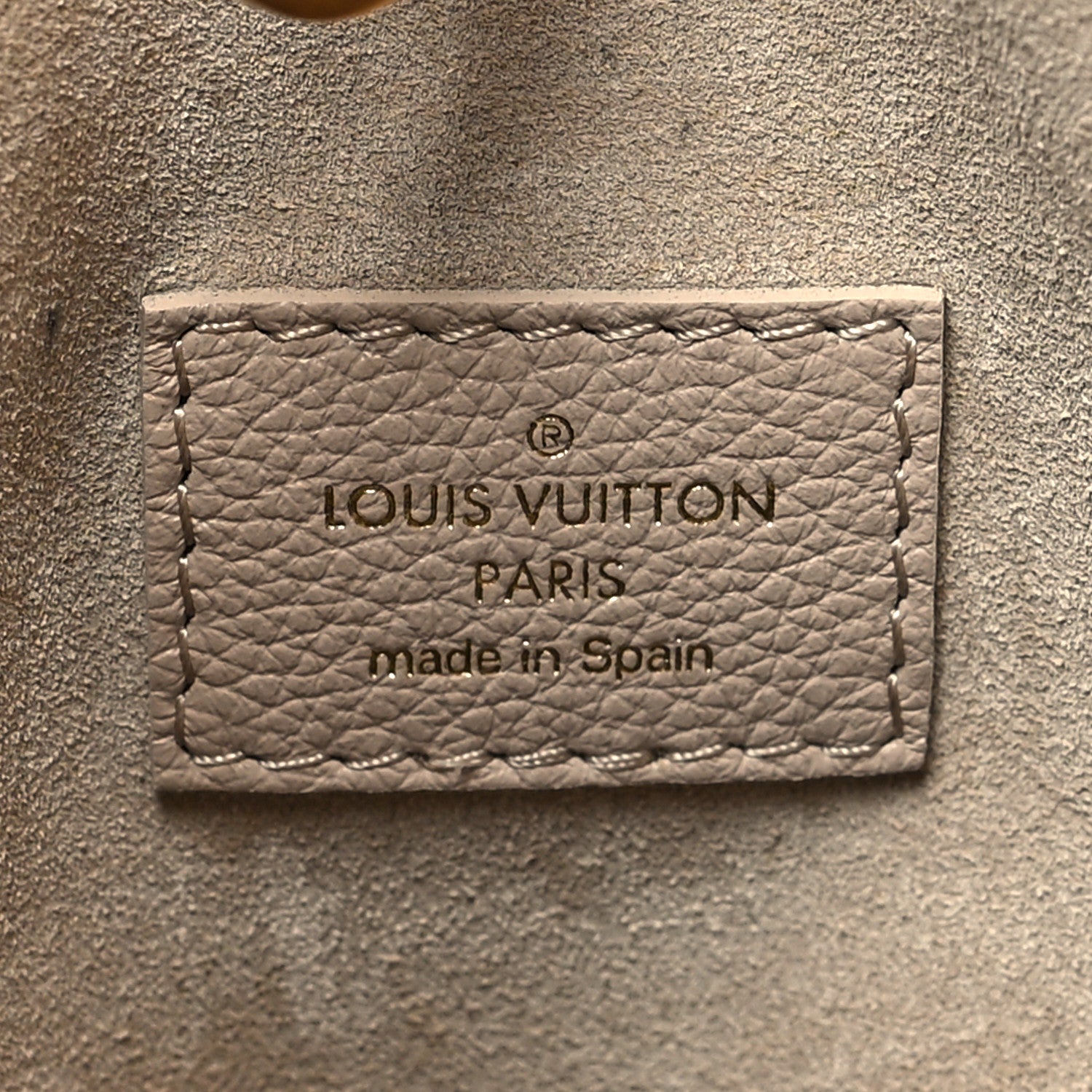 Louis Vuitton LOUIS VUITTON Grained Calfskin Low Key Hobo MM Limestone 7 of 12