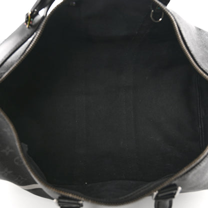 Louis Vuitton X FUJIWARA Monogram Eclipse Flash Fragment Keepall Bandouliere 45 4 of 14