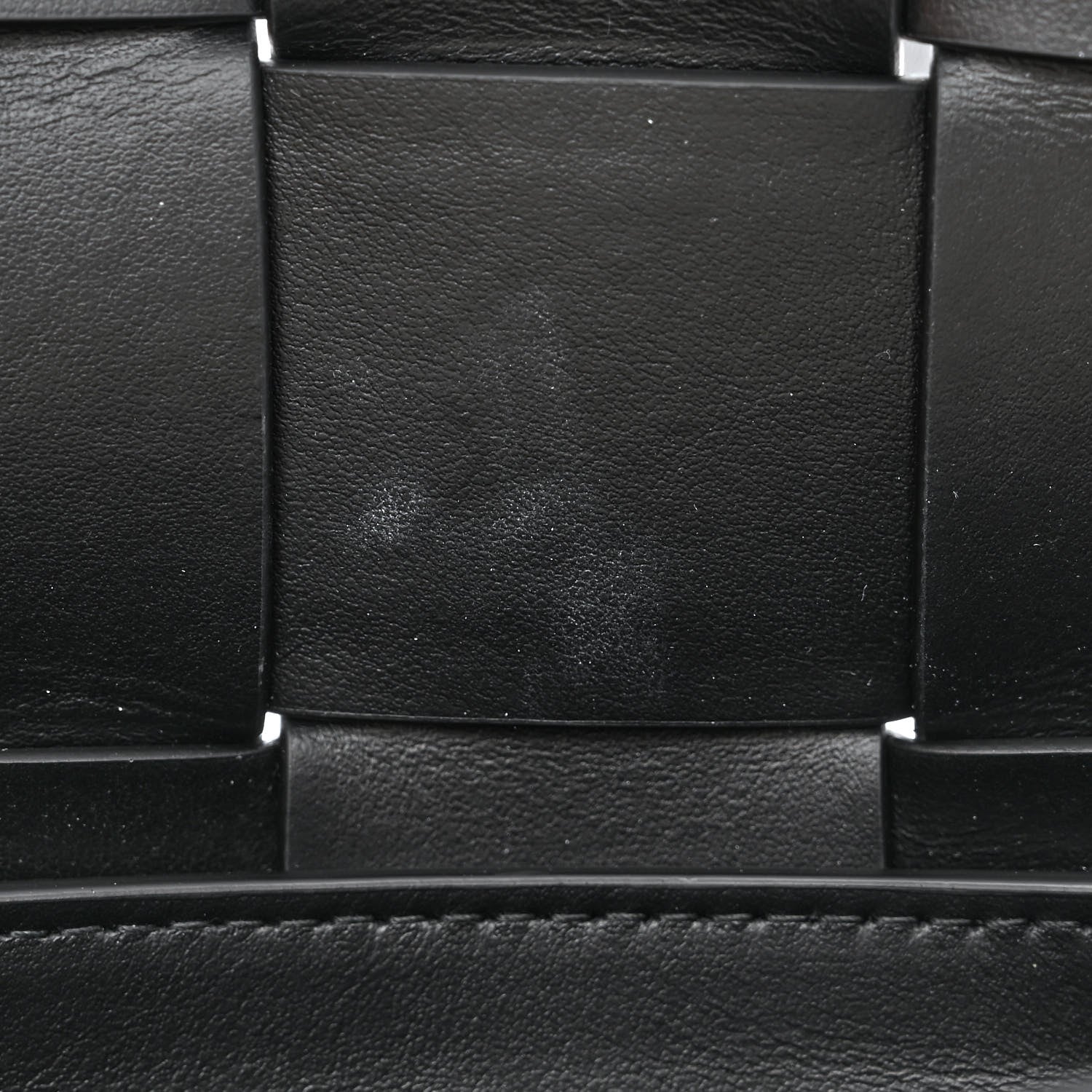Bottega Veneta Lambskin Maxi Intreccio Small Cassette Crossbody Bag Black 11 of 12