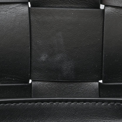 Bottega Veneta Lambskin Maxi Intreccio Small Cassette Crossbody Bag Black 11 of 12