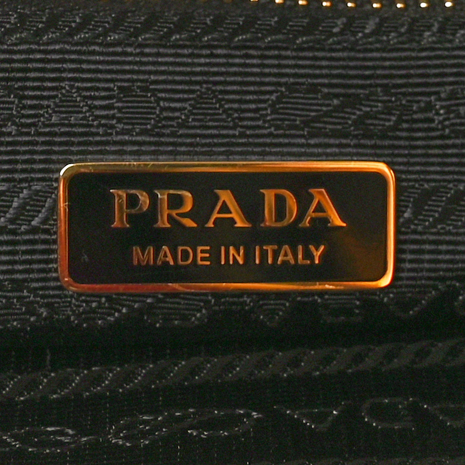 Prada Shiny Nappa Medium Shoulder Bag Black 6 of 9