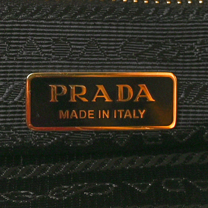Prada Shiny Nappa Medium Shoulder Bag Black 6 of 9
