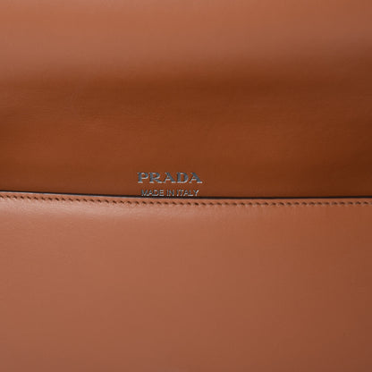Prada City Calfskin Manuelle Shoulder Bag Cognac 9 of 10