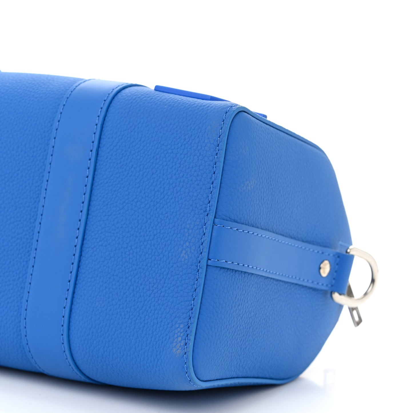 Grained Calfskin Aerogram City Keepall Bright Blue
