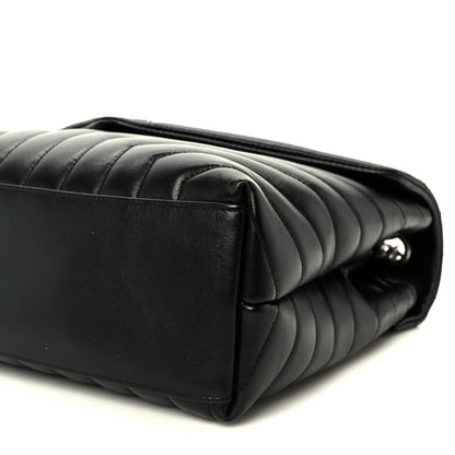 Saint Laurent Calfskin Y Quilted Monogram Medium Loulou Chain Satchel Black 21 of 21