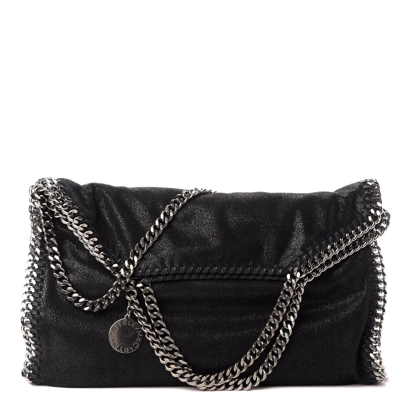 Shaggy Deer Falabella Fold Over Tote Black