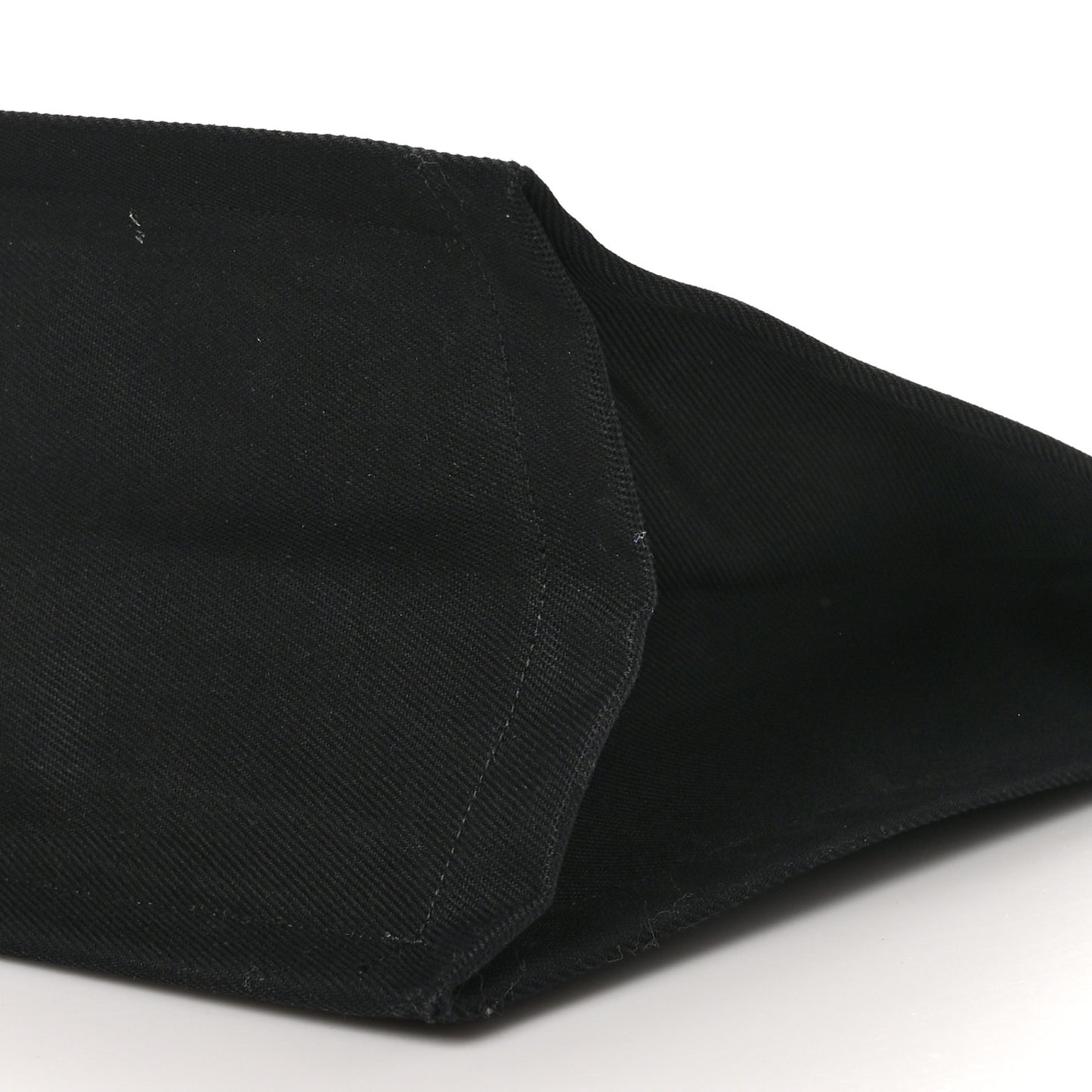 Linen Calfskin Rive Gauche Tote Black