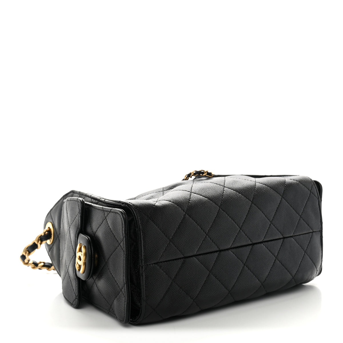 Caviar Quilted Mini Chanel 25 Handbag Black