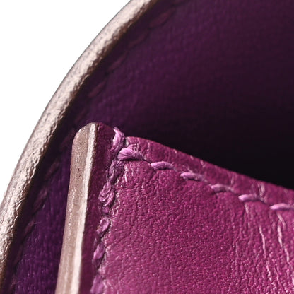 Hermes Tadelakt Egee Clutch Anemone 12 of 17