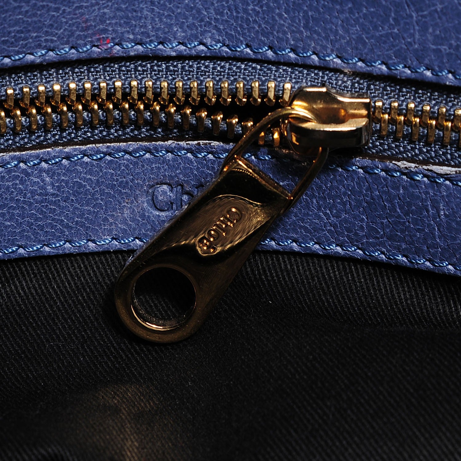Chloe Calfskin Medium Ethel Satchel Blue 7 of 9
