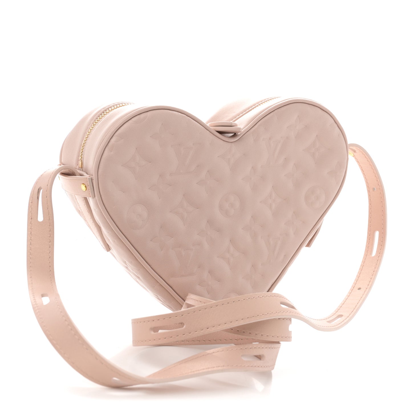 Lambskin Embossed Monogram Fall In Love Sac Coeur Light Pink
