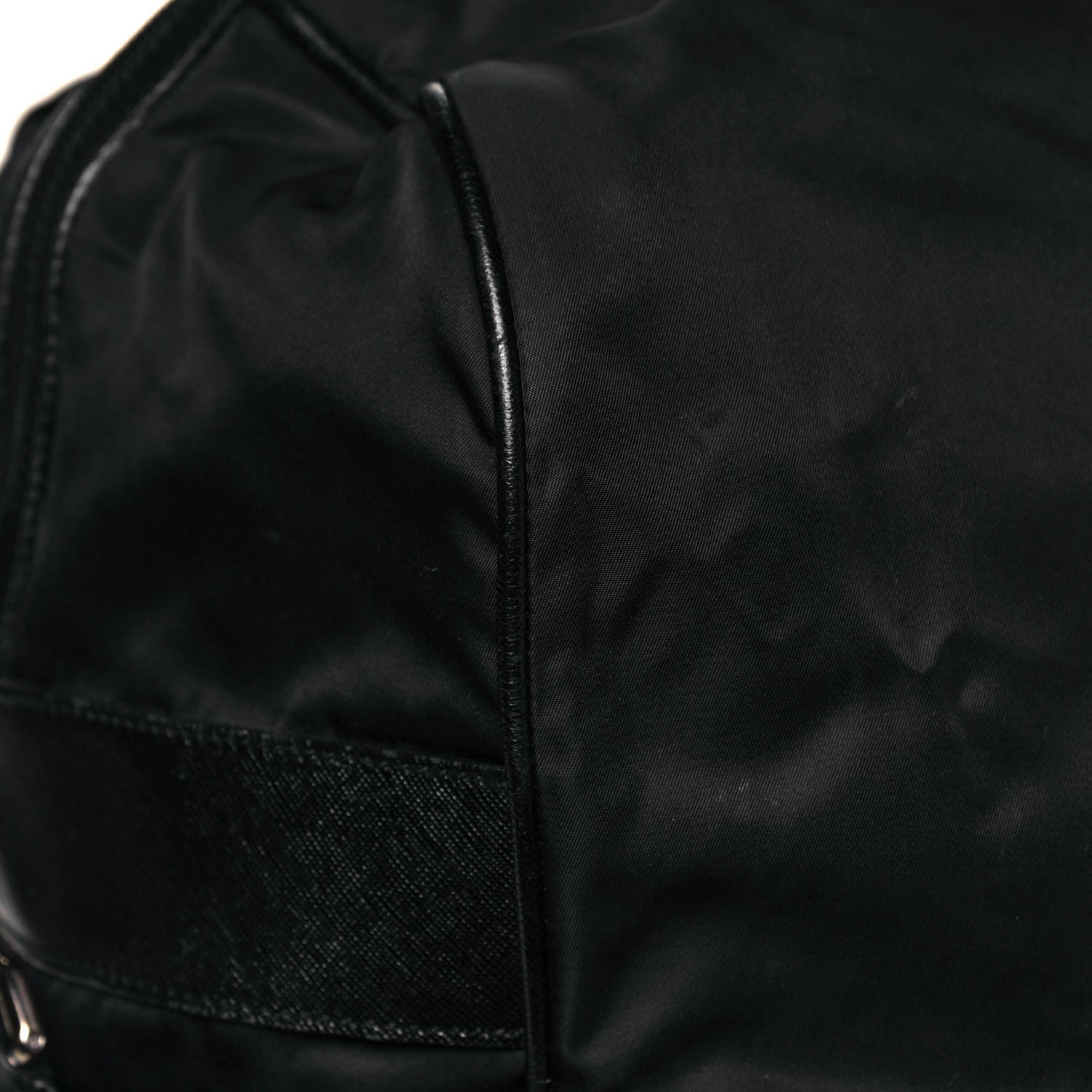 Prada Tessuto Nylon Saffiano Duffle Black 19 of 26