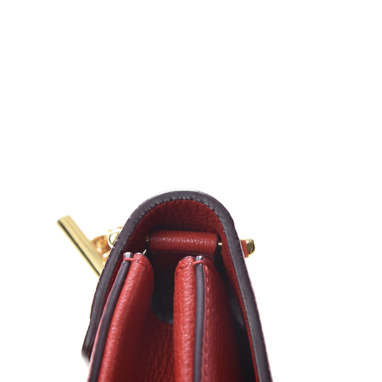 Grained Lambskin Mini Drew Shoulder Bag Plaid Red