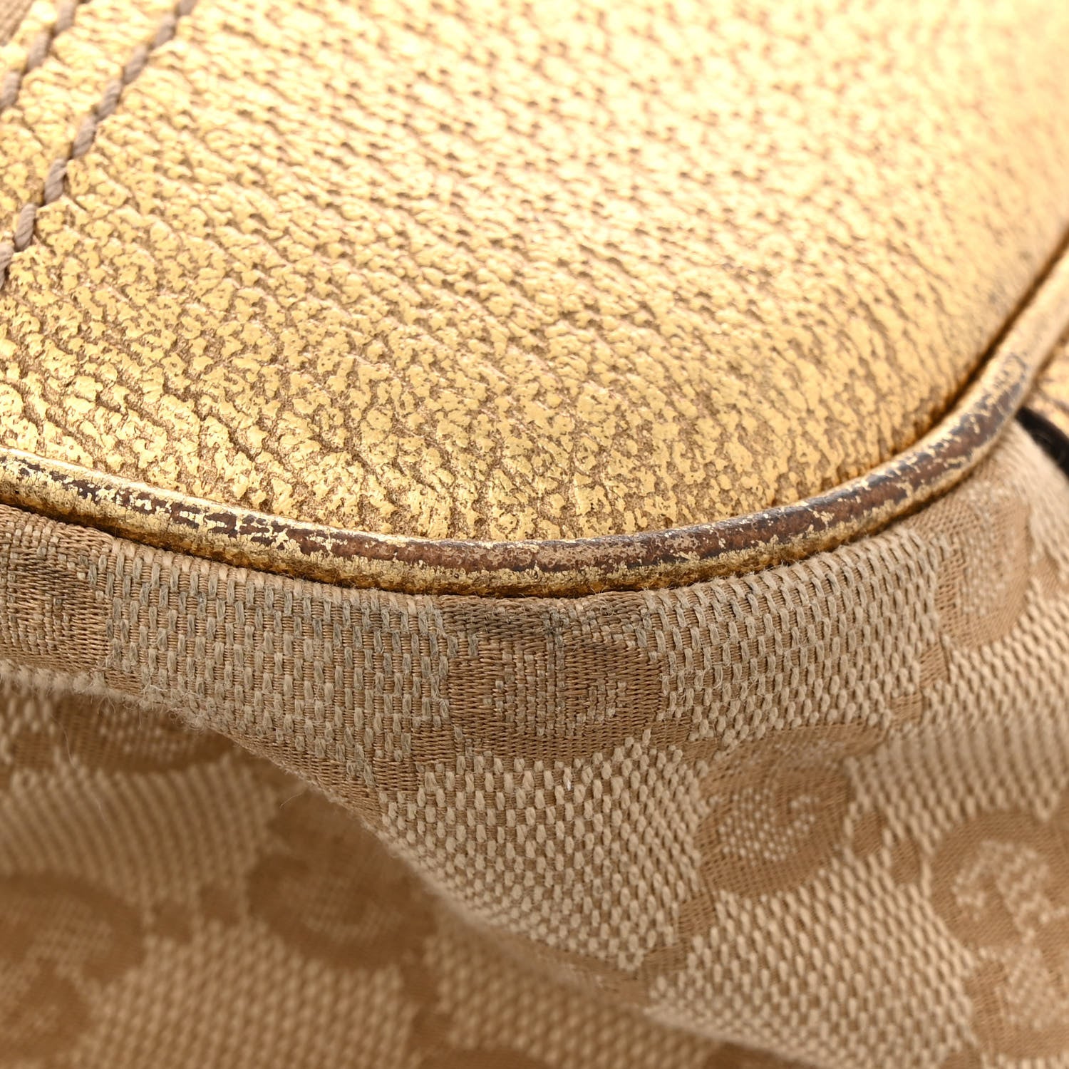 Gucci Monogram Medium Princy Tote Gold 15 of 19