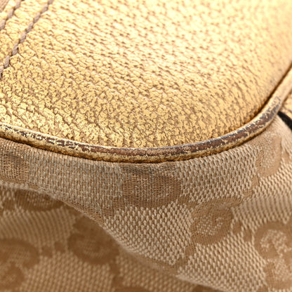 Gucci Monogram Medium Princy Tote Gold 15 of 19