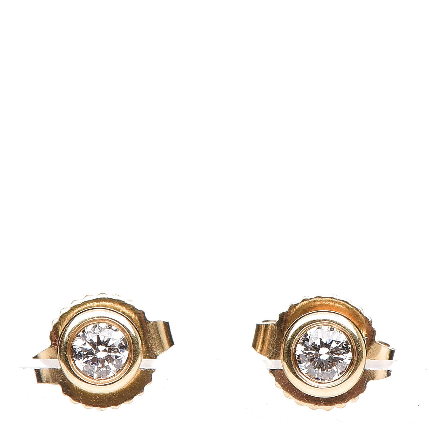 18K Yellow Gold Diamond .16ctw Elsa Peretti Diamonds By The Yard Earrings