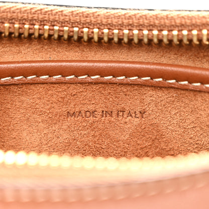 Celine Smooth Calfskin Triomphe Embroidered Ava Shoulder Bag Tan 7 of 10