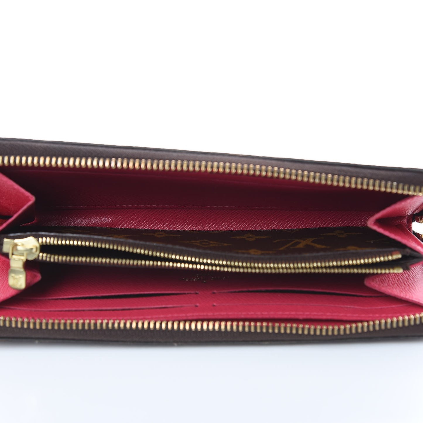 Monogram Clemence Wallet Fuchsia