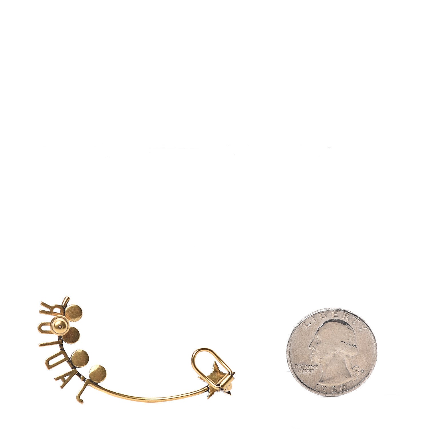 Christian Dior Pearl Crystal J'Adior Earring Gold 2 of 4