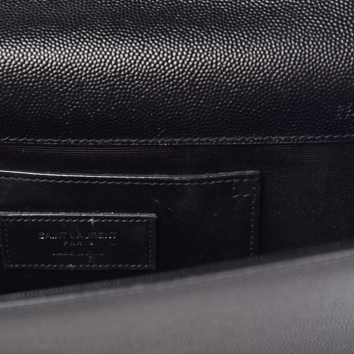 Saint Laurent Grain De Poudre Classic Monogram Kate Clutch Black 10 of 12