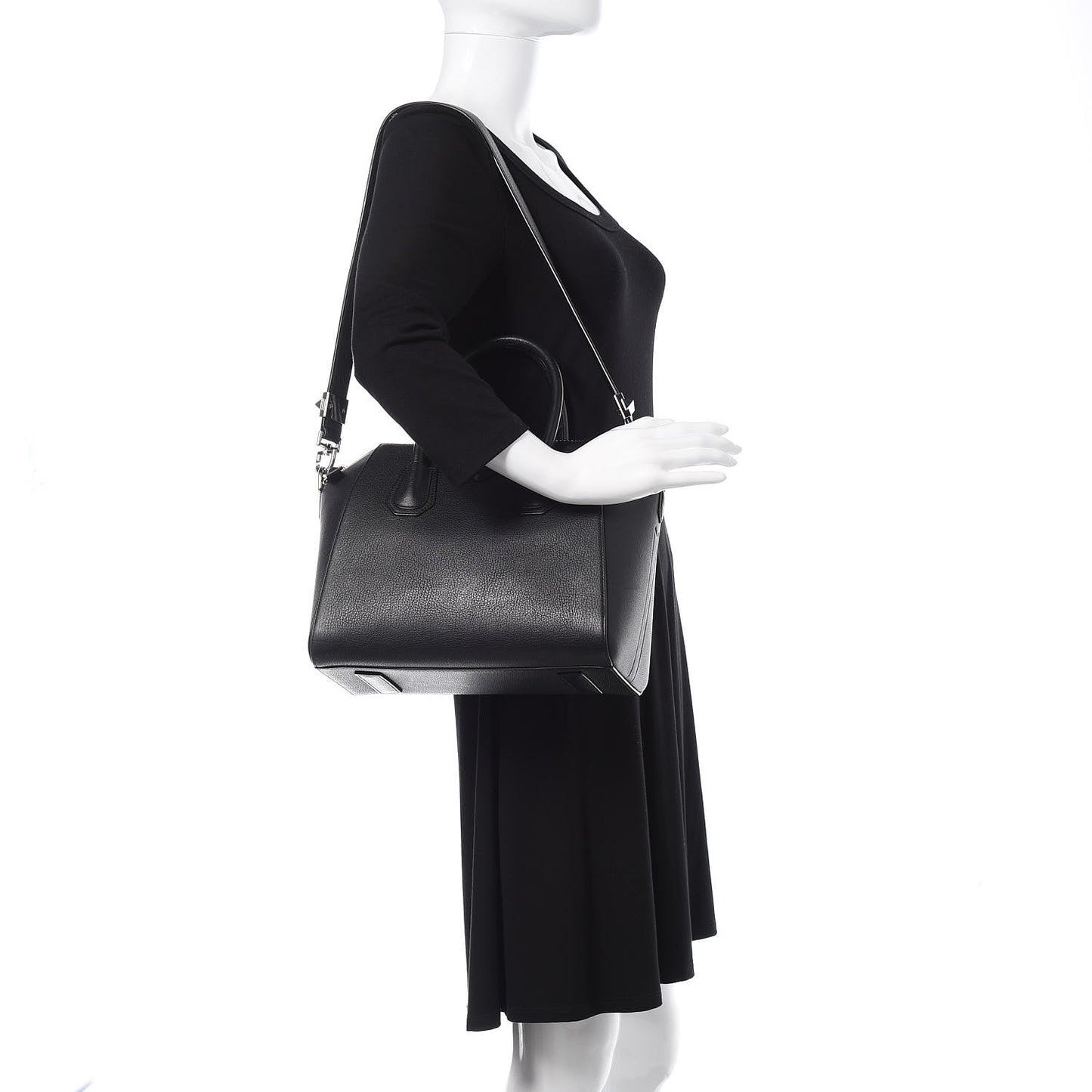 Sugar Goatskin Small Antigona Black