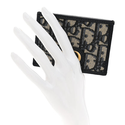 Christian Dior Oblique Calfskin Card Holder Black 2 of 7