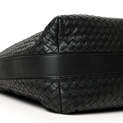 Bottega Veneta Nappa Intrecciato Shoulder Bag Black 8 of 9