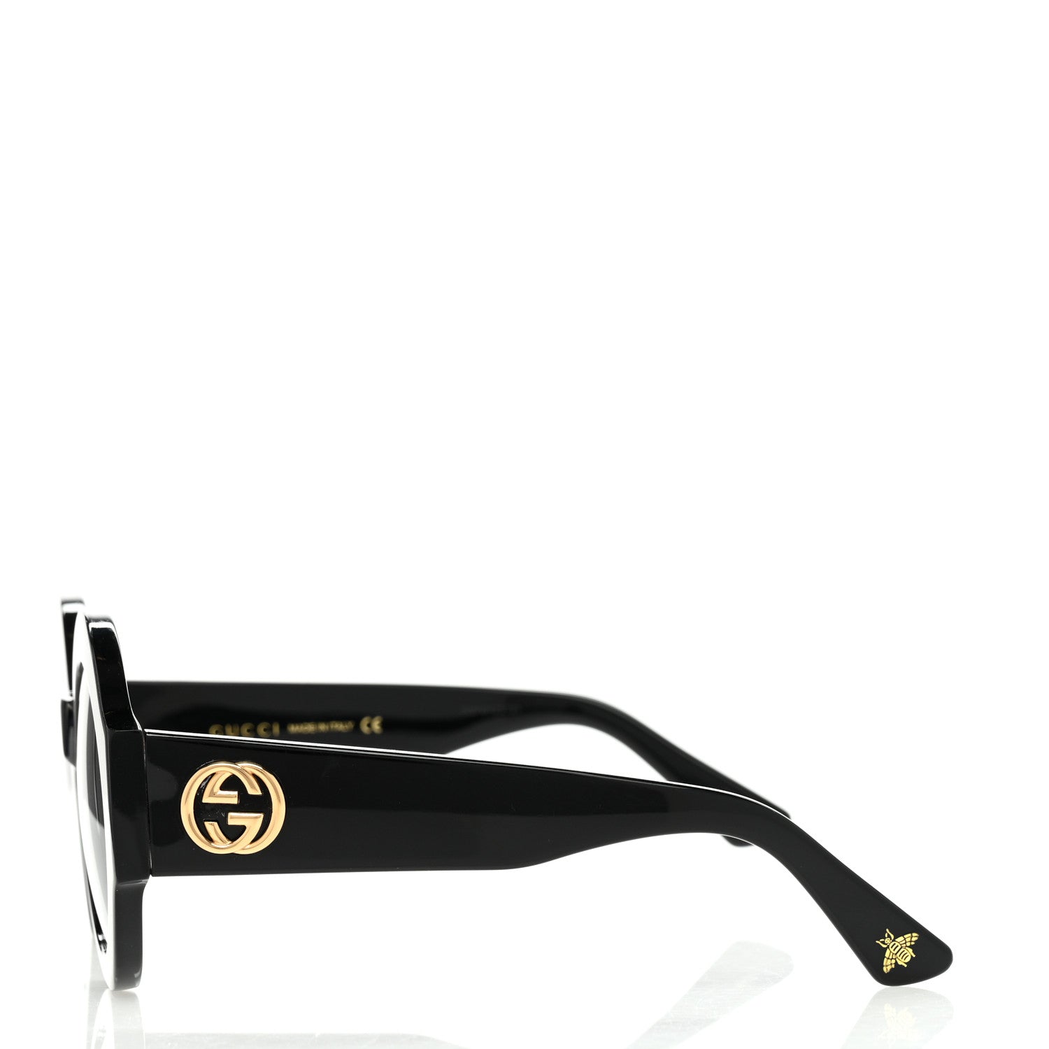 Gucci Round Frame GG0084S Sunglasses Black 3 of 8