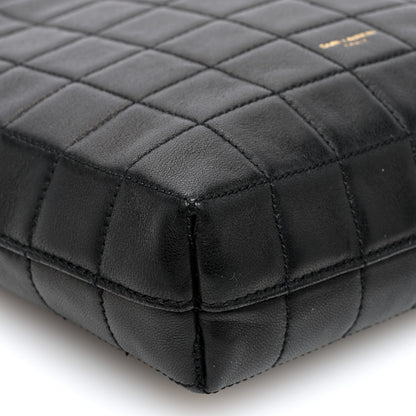 Saint Laurent Lambskin Carre Quilted Mini Shopping Bag Black 8 of 9