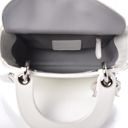 Christian Dior Patent Micro-Cannage Mini Lady Dior White 5 of 12
