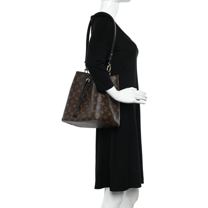 Louis Vuitton Monogram Neonoe MM Black 2 of 10