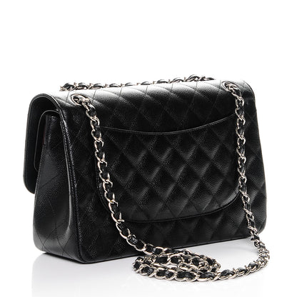 Chanel Caviar Quilted Jumbo Double Flap Black 3 of 7