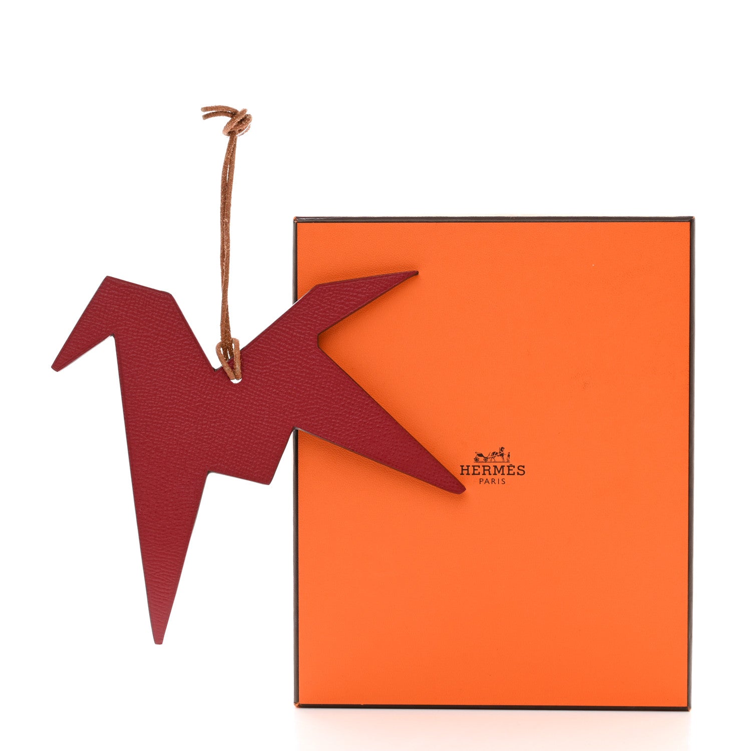 Hermes Togo Epsom Petit H Origami Pegase Bag Charm GM 4 of 4