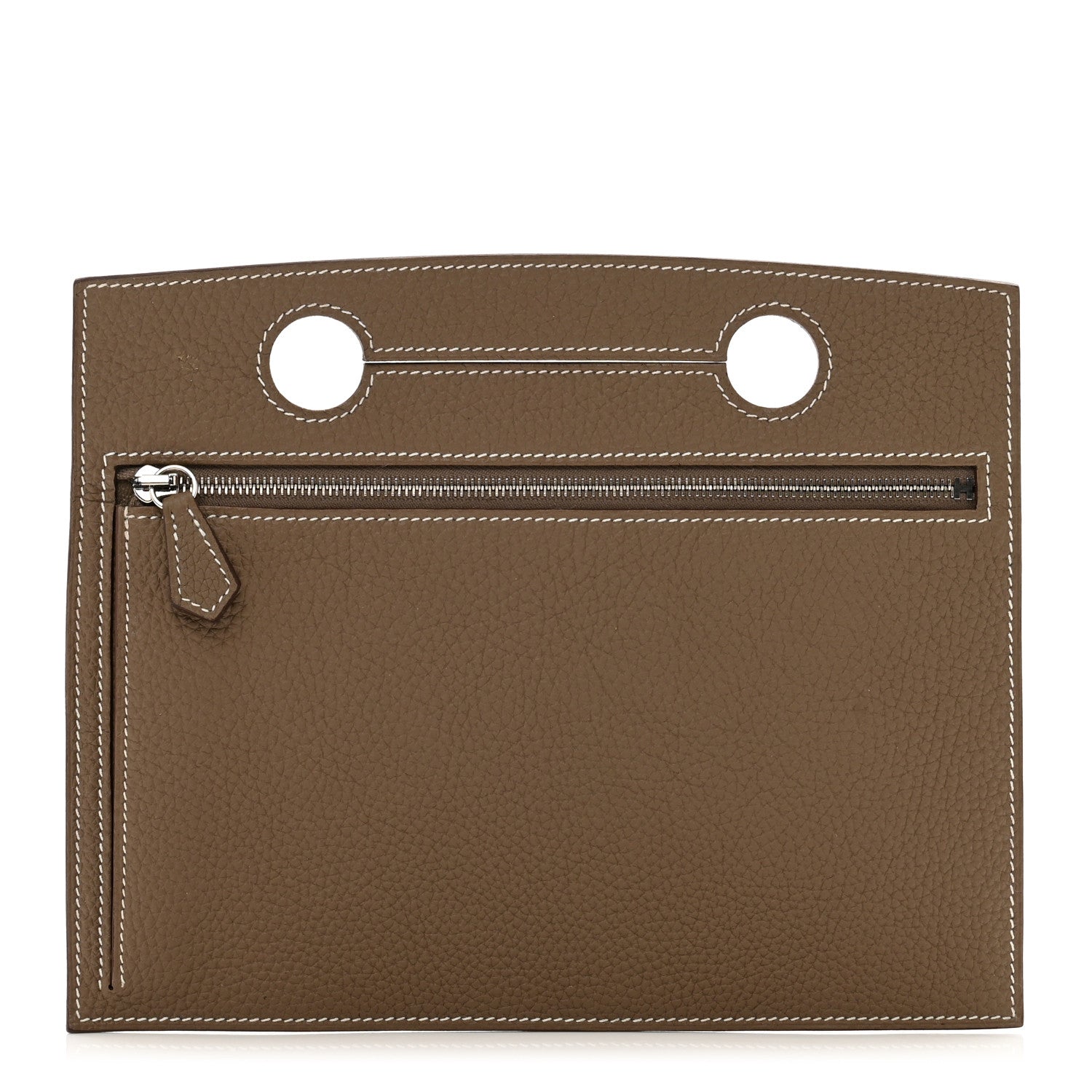 Hermes Togo Backpocket Pouch 30 Etoupe 1 of 7