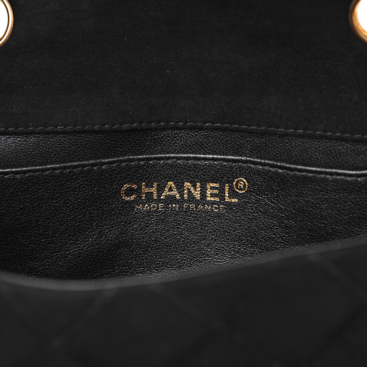 Chanel Velvet Quilted Extra Mini Rectangular Flap Black 6 of 10