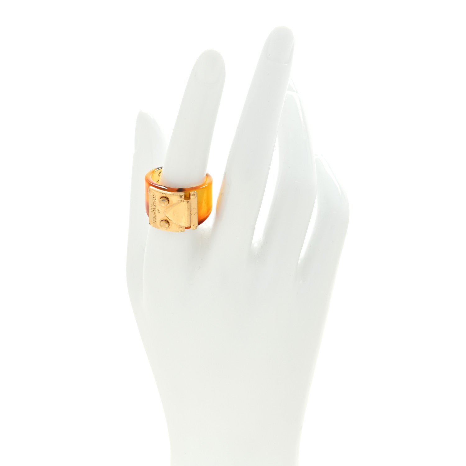 Louis Vuitton Lock Me Ring M Ecaille 2 of 5