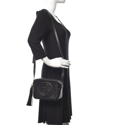Gucci Pebbled Calfskin Small Soho Disco Bag Black 2 of 11