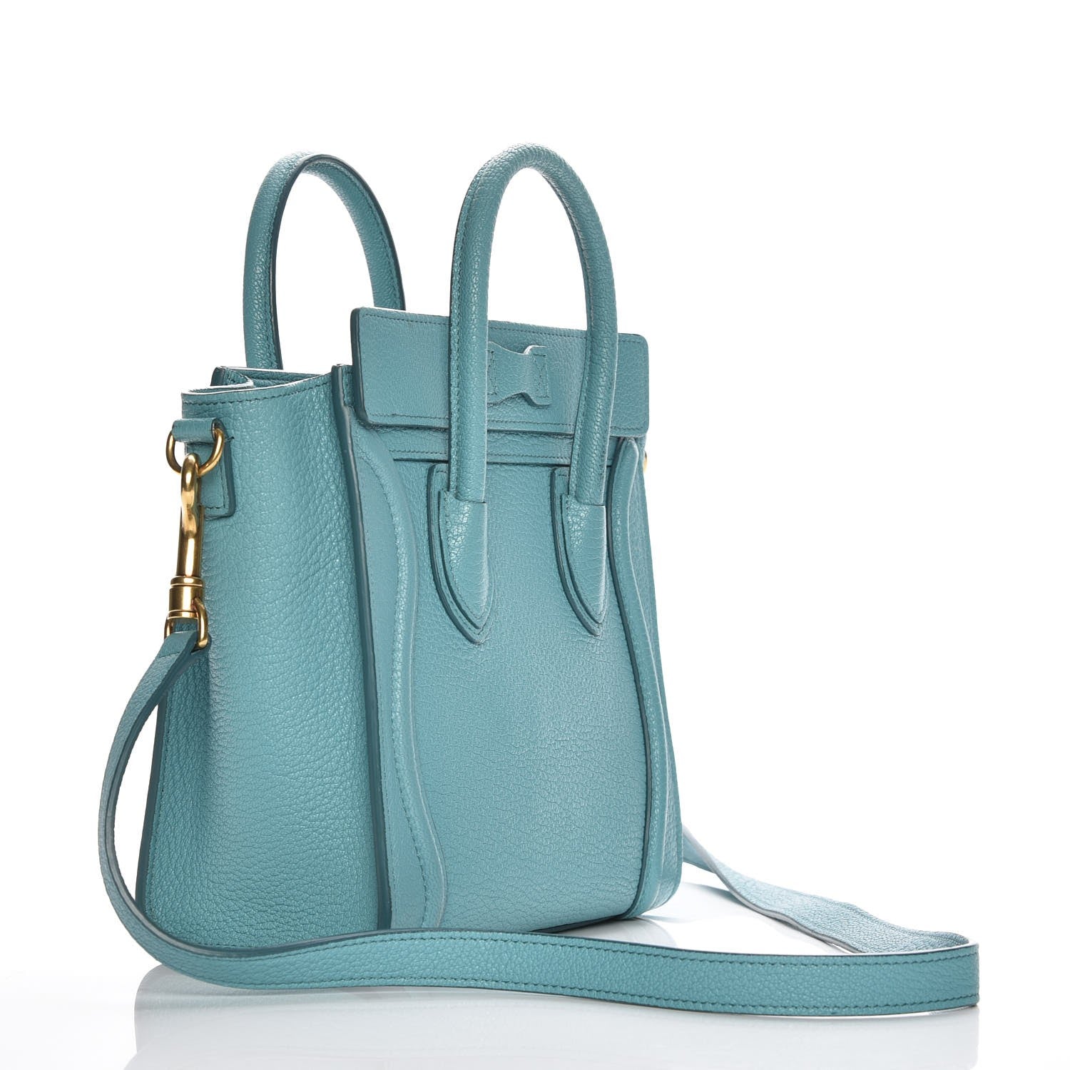 Celine Goatskin Nano Luggage Antarctic 4 of 10