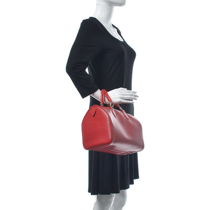 Louis Vuitton Epi Speedy 25 Castillan Red 2 of 9