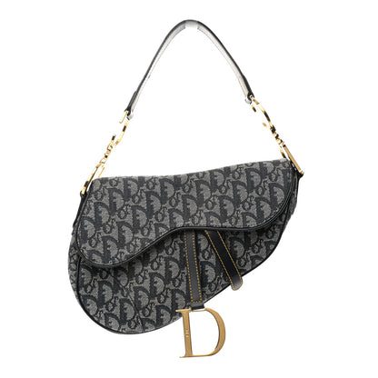 Christian Dior Monogram Saddle Bag Blue 1 of 17